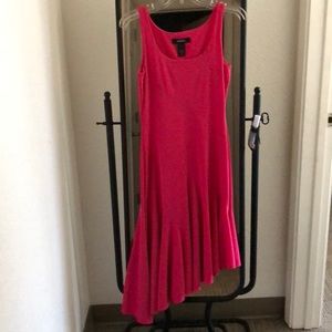 Neon Pink sleeveless long dress